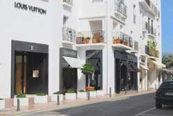 Designer shops in Puerto Banus