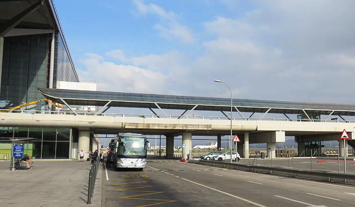 Málaga airport bus stop - Credit: Tomaz_Maja / Shutterstock.com